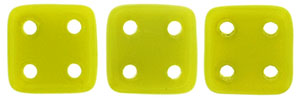 CzechMates QuadraTile 6 x 6mm (loose) : Chartreuse