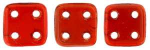 CzechMates QuadraTile 6 x 6mm (loose) : Siam Ruby