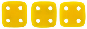 CzechMates QuadraTile 6 x 6mm (loose) : Sunflower Yellow