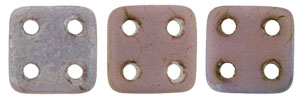 CzechMates QuadraTile 6 x 6mm (loose) : Matte - Luster - Opaque Bronzed Smoke