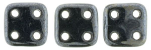 CzechMates QuadraTile 6 x 6mm (loose) : Hematite