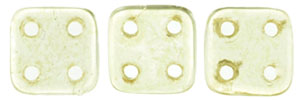 CzechMates QuadraTile 6 x 6mm (loose) : Luster - Transparent Champagne