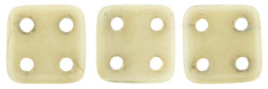 CzechMates QuadraTile 6 x 6mm (loose) : Luster - Opaque Champagne