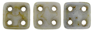 CzechMates QuadraTile 6 x 6mm (loose) : Luster - Opaque Green