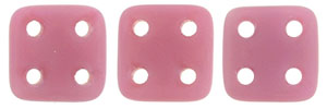 CzechMates QuadraTile 6 x 6mm (loose) : Matte - Coral Pink