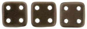 CzechMates QuadraTile 6 x 6mm (loose) : Matte - Dk Bronze