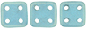 CzechMates QuadraTile 6 x 6mm (loose) : Sueded Gold Teal