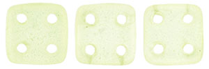 CzechMates QuadraTile 6 x 6mm (loose) : Sueded Gold Jonquil