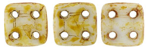 CzechMates QuadraTile 6 x 6mm (loose) : Alabaster - Picasso