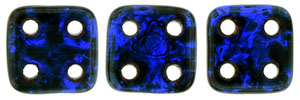 CzechMates QuadraTile 6 x 6mm (loose) : Cobalt - Picasso