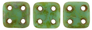 CzechMates QuadraTile 6 x 6mm (loose) : Turquoise - Picasso