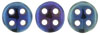 CzechMates QuadraLentil 6mm (loose) : Iris - Blue