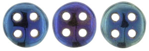 CzechMates QuadraLentil 6mm (loose) : Iris - Blue