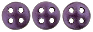 CzechMates QuadraLentil 6mm (loose) : Pearl Coat - Purple Velvet