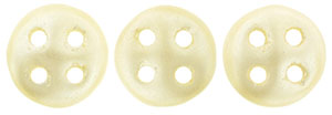 CzechMates QuadraLentil 6mm (loose) : Pearl Coat - Cream
