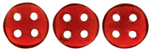 CzechMates QuadraLentil 6mm (loose) : Siam Ruby