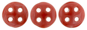 CzechMates QuadraLentil 6mm (loose) : Opaque Red