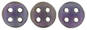 CzechMates QuadraLentil 6mm (loose) : Matte - Oxidized Bronze Tanzanite