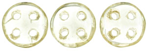 CzechMates QuadraLentil 6mm (loose) : Luster - Transparent Champagne