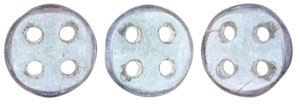 CzechMates QuadraLentil 6mm (loose) : Luster - Transparent Amethyst