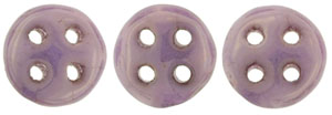 CzechMates QuadraLentil 6mm (loose) : Luster - Opaque Lilac