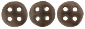 CzechMates QuadraLentil 6mm (loose) : Matte - Dk Bronze