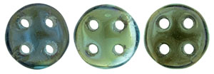 CzechMates QuadraLentil 6mm (loose) : Twilight - Aquamarine