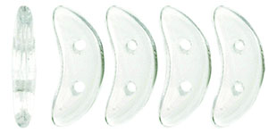 CzechMates Crescent 10 x 3mm (loose) : Crystal