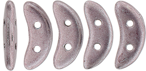 CzechMates Crescent 10 x 3mm (loose) : ColorTrends: Saturated Metallic Almost Mauve