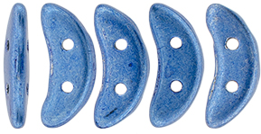 CzechMates Crescent 10 x 3mm (loose) : ColorTrends: Saturated Metallic Little Boy Blue