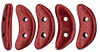 CzechMates Crescent 10 x 3mm (loose) : ColorTrends: Saturated Metallic Cherry Tomato