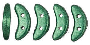 CzechMates Crescent 10 x 3mm (loose)  : ColorTrends: Saturated Metallic Martini Olive