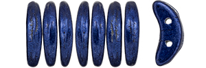 CzechMates Crescent 10 x 3mm (loose) : ColorTrends: Saturated Metallic Evening Blue