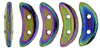 CzechMates Crescent 10 x 3mm (loose) : Iris - Purple