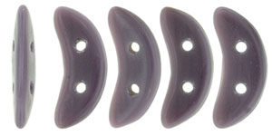 CzechMates Crescent 10 x 3mm (loose) : Opaque Purple