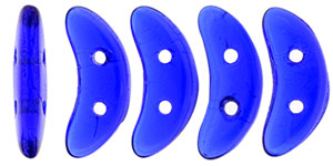 CzechMates Crescent 10 x 3mm (loose) : Cobalt