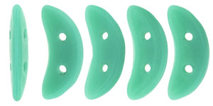 CzechMates Crescent 10 x 3mm (loose) : Opaque Turquoise