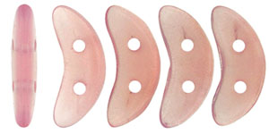 CzechMates Crescent 10 x 3mm (loose) : Opal Pink