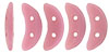 CzechMates Crescent 10 x 3mm (loose) : Pink - Coral