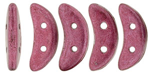 CzechMates Crescent 10 x 3mm (loose) : ColorTrends: Saturated Metallic Cranberry