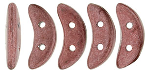 CzechMates Crescent 10 x 3mm (loose) : ColorTrends: Saturated Metallic Copper Pink