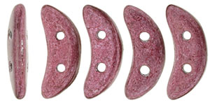 CzechMates Crescent 10 x 3mm (loose) : ColorTrends: Saturated Metallic Rose