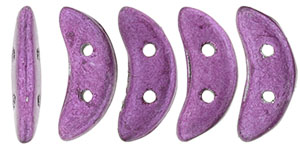 CzechMates Crescent 10 x 3mm (loose) : ColorTrends: Saturated Metallic Fuchsia