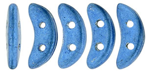 CzechMates Crescent 10 x 3mm (loose) : ColorTrends: Saturated Metallic Blue