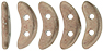 CzechMates Crescent 10 x 3mm (loose) : ColorTrends: Saturated Metallic Pale Dogwood