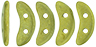 CzechMates Crescent 10 x 3mm (loose) : ColorTrends: Saturated Metallic Primrose Yellow