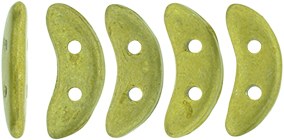 CzechMates Crescent 10 x 3mm (loose) : ColorTrends: Saturated Metallic Primrose Yellow