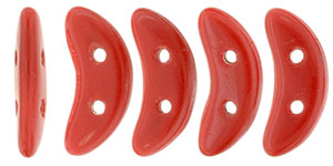 CzechMates Crescent 10 x 3mm (loose) : Opaque Red