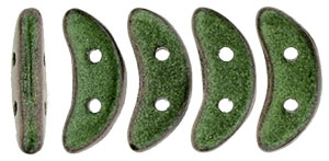 CzechMates Crescent 10 x 3mm (loose) : Polychrome - Olive Mauve