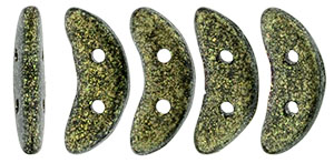 CzechMates Crescent 10 x 3mm (loose) : Polychrome - Gold Rush